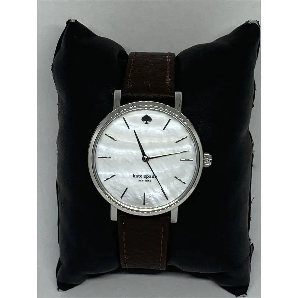 Kate Spade New York Gramercy 0001 Women's Brown Leather Analog Quartz Watch VK82